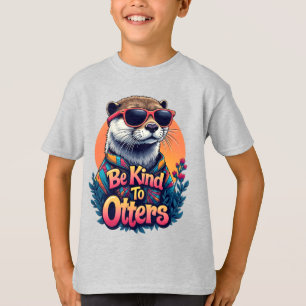 Sei nett zu Otters, Funny Sea Otter T-Shirt