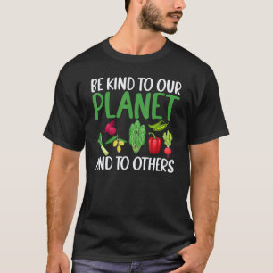 Sei nett zu unserem Planeten Gag-Spruch für Unisex T-Shirt