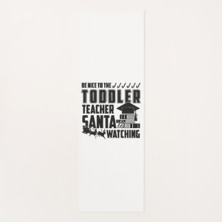 Sei nett zum Kleinkind-Teacher-Hemd Yogamatte