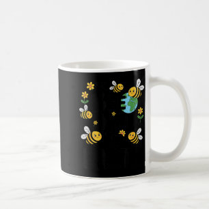 Sei nett zur Erde - süße Bienen Blumen Planet Kind Kaffeetasse