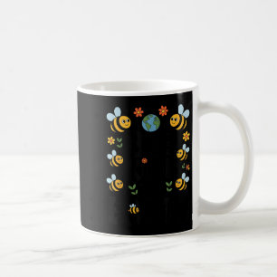 Sei nett zur Erde - süße Bienen Blumen Planet Kind Kaffeetasse