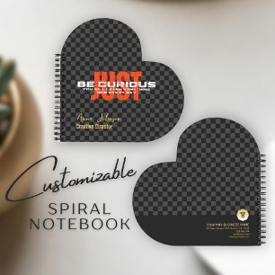 "Sei neugierig" spannende Angebote für Unternehmen Notizbuch