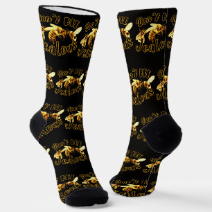 Sei nicht bienen neidisch lustiger Spruch Socken