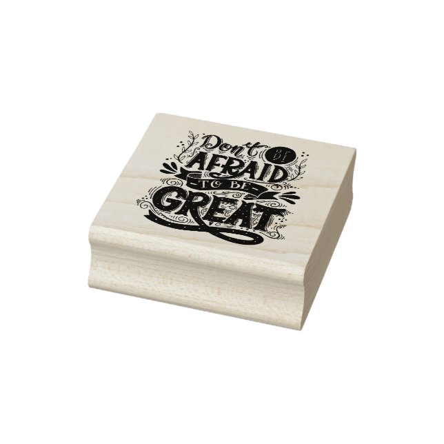 Sei nicht davor, groß zu sein gummistempel (Stempel)