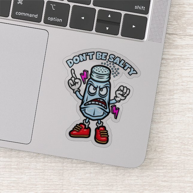 Sei nicht salzig aufkleber (Detail)