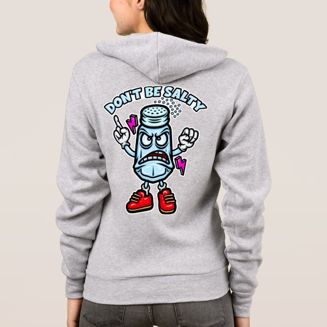 Sei nicht salzig hoodie (Rückseite)