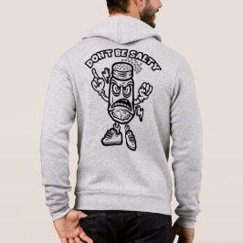 Sei nicht salzig, lustige Illustration Hoodie
