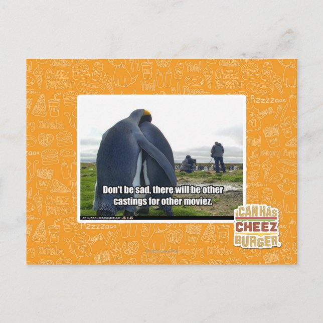 Sei nicht traurig postkarte (Vorderseite)