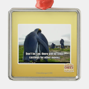 Sei nicht traurig silbernes ornament