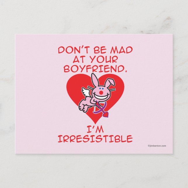 Sei nicht verrückt postkarte (Vorderseite)