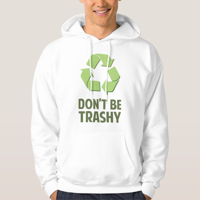 Sei nicht versifft hoodie (Vorderseite)