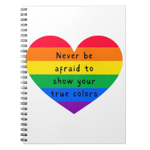 Sei nie ängstlich notizblock