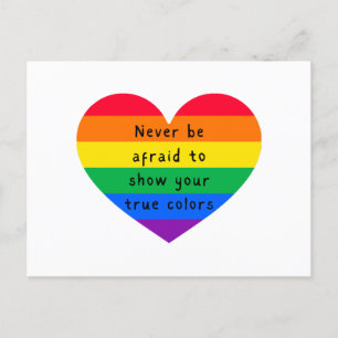 Sei nie ängstlich postkarte