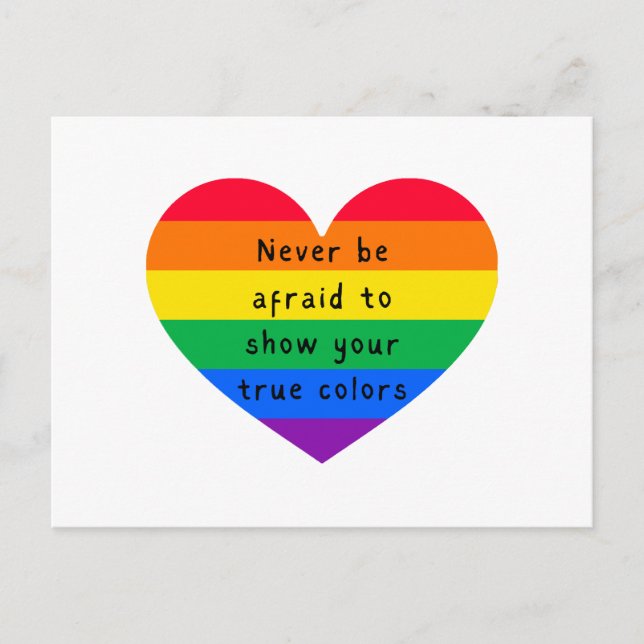 Sei nie ängstlich postkarte (Vorderseite)