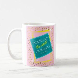 Sei noch alles spricht rosa Golddots Tasse
