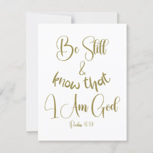 Sei noch KJV Bible Verse Postkarte