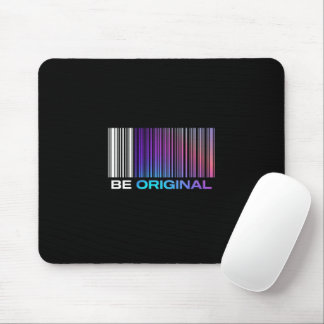 Sei originell – holografisches Barcode-inspiriert Mousepad