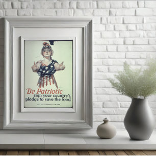 Sei patriotisch Glänzendes Poster