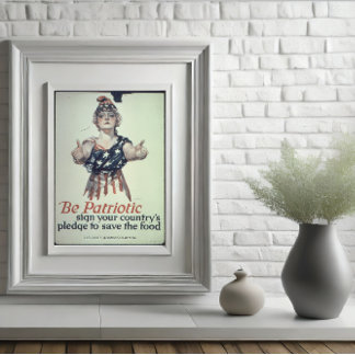 Sei patriotisch Glänzendes Poster