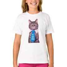 "Sei PHANTASTISCH!" Katze in blauer Krawatte, Ihre