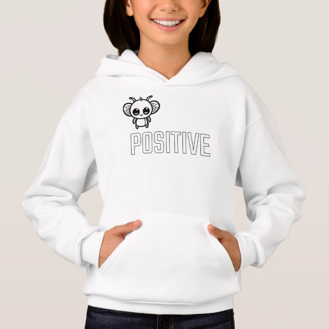 Sei positiv :) hoodie (Vorderseite)