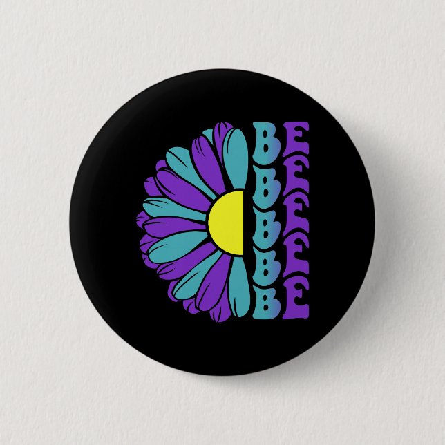 Sei Präventionsbewusstseins-Kämpfer Button (Vorderseite)