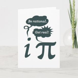 Sei rational! Werde echt! Karte