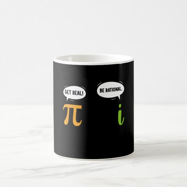 Sei Real Sei Rational Lustiger Mathe Pi Tag Geek Kaffeetasse (Mittel)