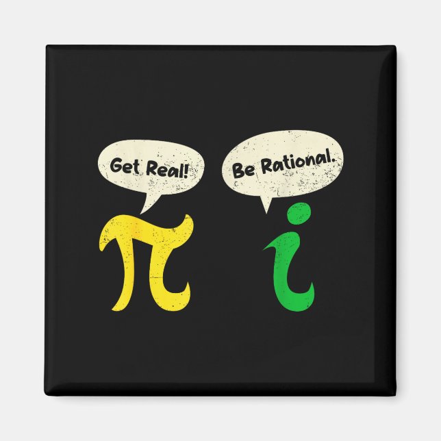 Sei Real Sei Rational Lustiger Pi Mathematik Lehre Magnet (Vorne)