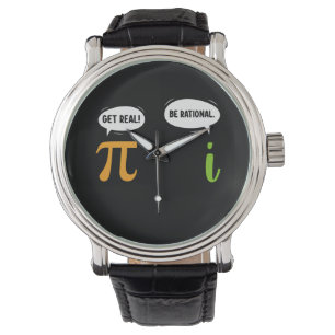 Sei Real Vernünftig Lustiger Mathe-Pi-Tag Geek Armbanduhr