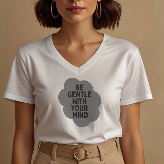 "Sei sanft mit deinem Geist" Wellness-Angebot T-Shirt (Von Creator hochgeladen)