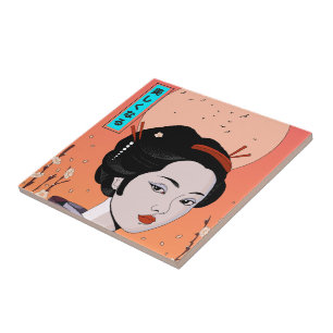 Sei schön Geisha Girl Fliese