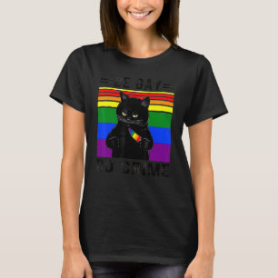 Sei Schwul, Verbrich Für Lgbtq Pride Katze   Lgbt T-Shirt