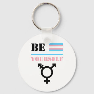 Sei selbst Trans Pride Schlüsselanhänger