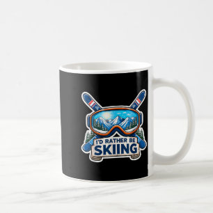 Sei Skiliebhaber Skifahrer Skigebiet Skibrille Ber Kaffeetasse
