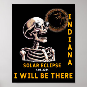 Sei Sonnenfinsternis Skelett Indiana Wird Poster