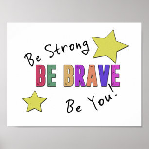 Sei stark, sei tapfer, sei es du - Matte Poster