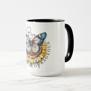 Sei stark und mutig Bibelzitat Tasse