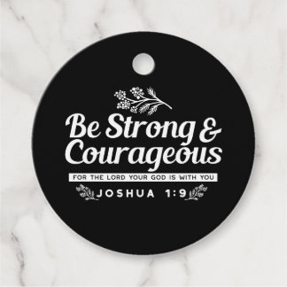 Sei stark und mutig - Joshua 1:9 Bibelverse Geschenkanhänger
