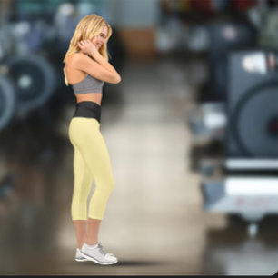 Sei stärker als deine Ausreden Frauensport Capri Leggings
