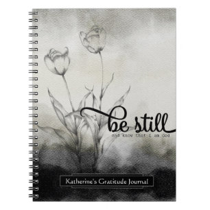 Sei still Bible Verse Journal Notizblock