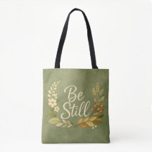 Sei still - Blumen-Tüte Tasche