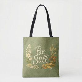 Sei still - Blumen-Tüte Tasche