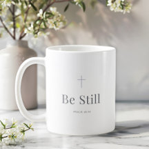 Sei Still Christlicher Becher – Psalm 46,10 Schrif