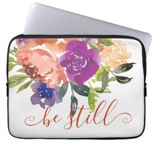 Sei still floral laptopschutzhülle