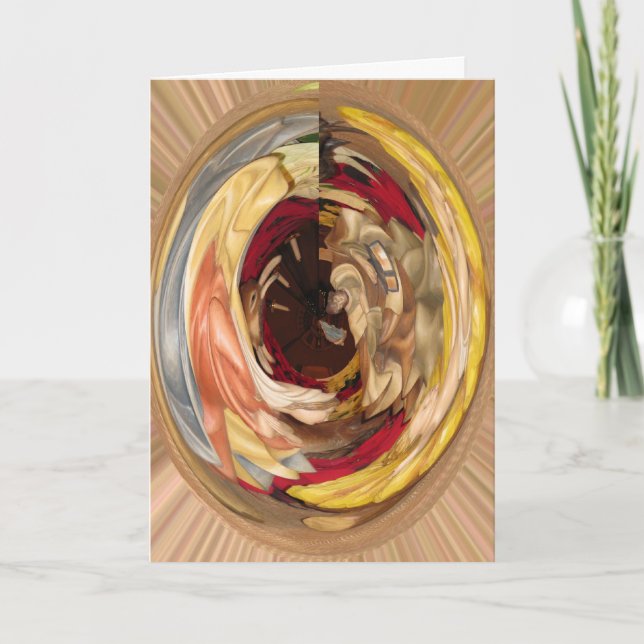 Sei still - Krippe Feiertagskarte (Vorderseite)