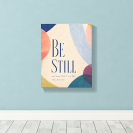 SEI STILL | Psalm 46:10 Christlich Leinwanddruck