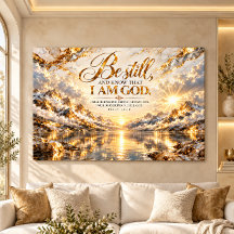 Sei still Psalm 46,10 Golden Mountain Wrapped