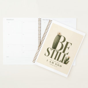 SEI STILL Psalm 46:10 Planer Creme
