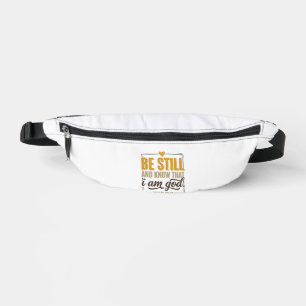 Sei still Psalm 46_10 Vintage Christliches Shirt D Bauchtasche